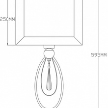 Moderli Dark V2582-1T Настольная лампа декоративная 32x61 см, Италия - фото 1 - фото 2