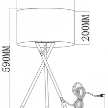 Moderli Palma V11598-1T Настольная лампа декоративная Италия - фото 1 - фото 3