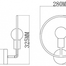 Moderli Sachara V11582-1W Бра 28x32 см, Италия - фото 1 - фото 3