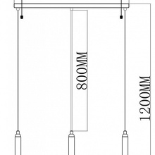Moderli Scrumbel V11566-3P Потолочный светильник 61x15x134 см, Италия - фото 1 - фото 3