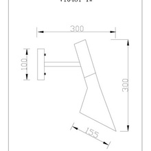 Moderli Turin V10481-1W Бра 15,5x30 см, Италия - фото 1 - фото 4