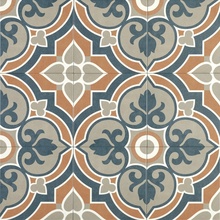 Motto Levels N100074 Cobalt Decor 3006 Керамогранит 20x20 см, Индия - фото 1 - фото 2