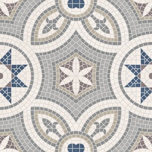 Motto Velvet N100195 Levels Grey Decor 1055 Керамогранит 20x20 см, Индия - фото 1 - фото 1