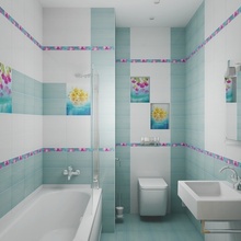 Муза-Керамика Ocean flowers 20x30 см - фото интерьера 1 - фото 1