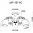 MyFar Biene MR1521-5C Люстра Россия - фото 7