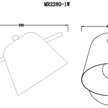 MyFar Clementine MR2280-1W Бра 15x19 см, Россия - фото 1 - фото 2