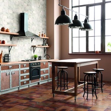 Nanda Tiles Atelier 11,5x23 см, керамогранит, Испания, под металл - фото интерьера 1 - фото 1