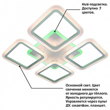 Natali Kovaltseva 82004 HIGH-TECH LED LAMPS 82004 Светильник 55x55x9 см, Германия - фото 1 - фото 3