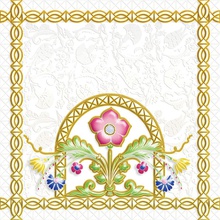 Ceramique Imperiale Замоскворечье 04-01-1-14-03-00-281-4 Белый 281-4 Декор 20x20 см, Россия, под камень  - фото 1 - фото 1