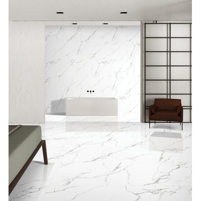 Керамогранит soft marble 60x60 серый в интерьере