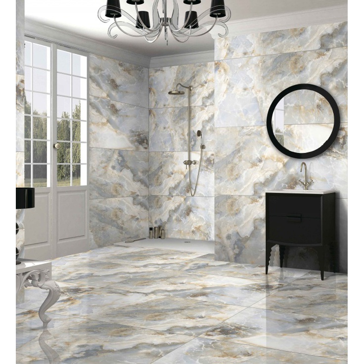 onyx Midnight S-size 入手困難カラー N20489 Massimo Azul Onyx Polished 80x160 керамогранит от Neodom