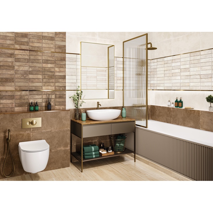 WT36ELR11 Elbrus Brick Crema 30x60 настенная плитка от New Trend