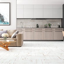 New Trend Montana 41x41 см, для ванной, керамогранит, стиль: современный, цвет: белый, Россия, под дерево, матовая - фото интерьера 1 - 2 New Trend Montana 41x41 см, для ванной, керамогранит, стиль: современный, цвет: белый, Россия, под дерево, матовая - фото интерьера 1 - фото 2