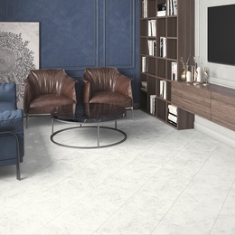 New Trend Teona 41x41 см, для ванной, керамогранит, стиль: восточный, цвет: белый, Россия, под камень , матовая - фото интерьера 1 - фото 1