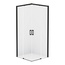 New Trendy Prime Black D-0350A/D-0351A Душевой уголок 70x70x200 см, Польша - фото 1