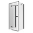 New Trendy Reflexa Black EXK-5051 Душевой уголок 100x120x200 см, Польша - фото 1