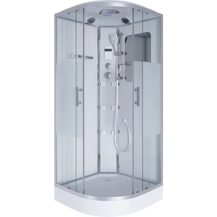 Niagara NG-302-01 Прозрачное стекло/Хром 100x100 Душевая кабина 100x100x220 см, Китай - фото 1 Niagara NG-302-01 Прозрачное стекло/Хром 100x100 Душевая кабина 100x100x220 см, Китай - фото 1