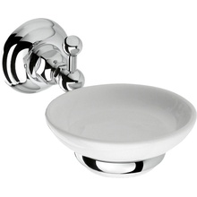 Nicolazzi Accessori Classica 1487CR Белый / Хром Мыльница Италия - фото 1 - фото 1