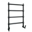 Nicolazzi El Capitan 5528CLNEM69 Чёрный матовый Полотенцесушитель водяной 21x70x80,3 см, Италия - фото 1