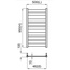 Noken Sky N537000094 50х95 Полотенцесушитель электрический 10x50x95 см, Испания - фото 2