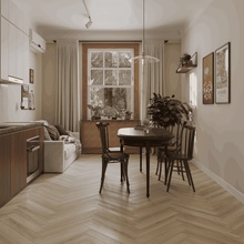 Norland Elegant Herringbone Strong LF304-33 Дуб Иония Ламинат 60x10x1,2 см, Россия - фото 1 - фото 4