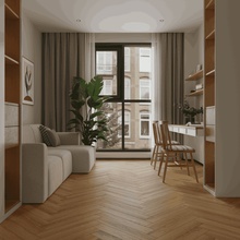 Norland Elegant Herringbone Strong LF304-36 Дуб Наксос Ламинат 60x10x1,2 см, Россия - фото 1 - фото 4
