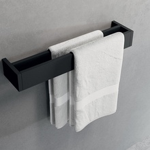 Novellini Kuadra R90AKFPS0230-H Черный матовый 30 Полотенцедержатель 10x30 см, Италия - фото 1 - фото 1