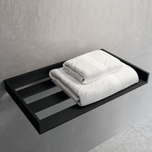 Novellini Kuadra R90AKFPA-H Черный матовый Полка 35x61,2 см, Италия - фото 1 - фото 1