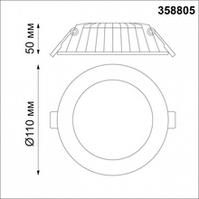 NovoTech Gesso 358805 Встраиваемый светильник Венгрия - фото 1 - фото 3