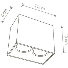 Nowodvorski Gap 9384 Потолочный светильник 11x6x10 см, Польша - фото 1 - фото 3