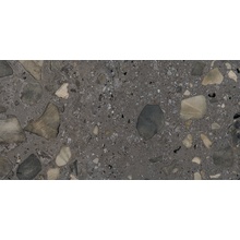 Ocean Ceramic India Venetian Antrazite Digi Granula Matt Керамогранит 60x120 см, Индия, терраццо - фото 1 - фото 1