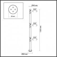 Odeon Light Bamboo 7021/9FL Уличный светильник Италия - фото 1 - фото 3