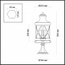 Odeon Light Sation 4045/3B Уличный светильник 23,3x23,3x60,4 см, Италия - фото 2