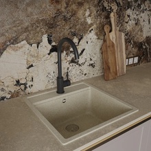 Oliveeka KS OL-963002-MB Для кухонной мойки Чёрный матовый Смеситель 24x9,5x38,5 см, для кухонной мойки, Польша - фото 1 - фото 2