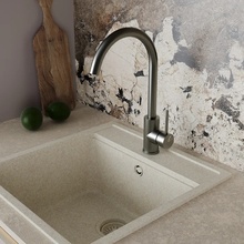 Oliveeka KS OL-963002-BGM Для кухонной мойки Оружейная сталь Смеситель 24x9,5x38,5 см, для кухонной мойки, Польша - фото 1 - фото 2