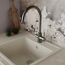 Oliveeka KS OL-458022-BGM Для кухонной мойки Оружейная сталь Смеситель 26,2x13,2x40,7 см, для кухонной мойки, Польша - фото 1 - фото 2