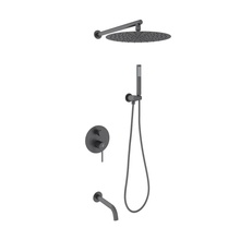 Oliveeka Y-Line OL-88939017-BGM Встраиваемый Оружейная сталь Душевой гарнитур Польша - фото 1 - фото 1