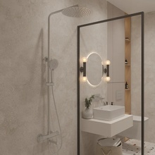 Oliveeka Y-Line OL-739902-BN Никель матовый Душевая стойка 58,9x30x152,8 см, Польша - фото 1 - фото 2