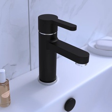 Olive'S Torres 17100TRB Для раковины Чёрный матовый Смеситель 13,48x4,3 см, для раковины - фото 1 - фото 2