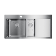 Omoikiri Akisame 100-2-IN-L 51х100 Мойка кухонная 51x100x20 см, Япония - фото 1 - фото 1