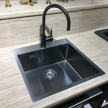 Omoikiri Akisame 41-GM new вороненая сталь Мойка кухонная 41x51x20 см, Япония - фото 1 - фото 3