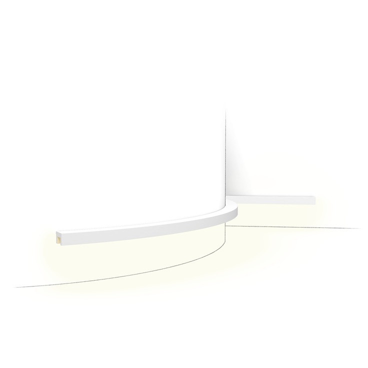 Orac Decor CX190F Гибкий Профиль для нижней подсветки 200x3x2 см, Бельгия - фото 1