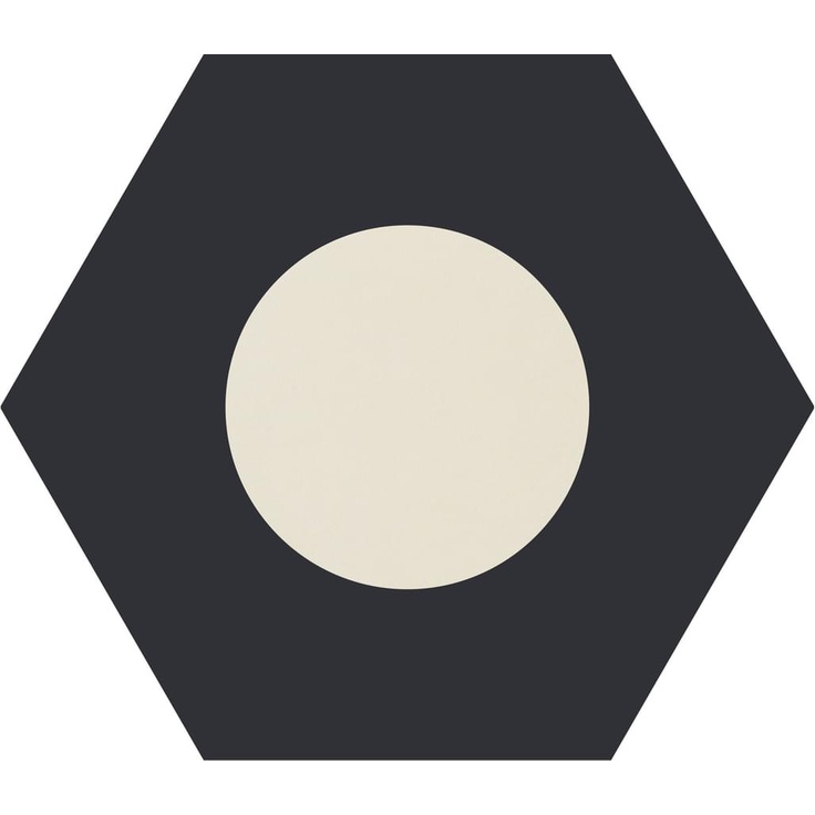 Ornamenta Core Basic CB60DNW Dot Negative White D 60 Hexagon Декор 60x60 см, Италия - фото 1