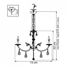 Osgona stregaro 694082 Люстра подвесная Италия - фото 1 - фото 4