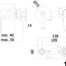 Paffoni Green GR101CR70 для раковины хром Смеситель 17,2x16,2x9,8 см, для раковины, Италия - фото 1 - фото 2