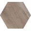 Pamesa Cr Rovere 015.292.0476.09741 Hex Bark Керамогранит 19,8x22,8 см, Испания, под дерево - фото 1