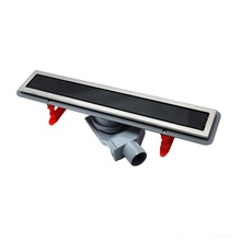 Pestan Confluo Premium With Black Glass Line 13000292 Душевой лоток 59,5x25,2x11,7 см, Сербия - фото 1 - фото 1