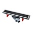 Pestan Confluo Premium With Black Glass Line 13000293 Душевой лоток 69,5x25,2x11,7 см, Сербия - фото 1