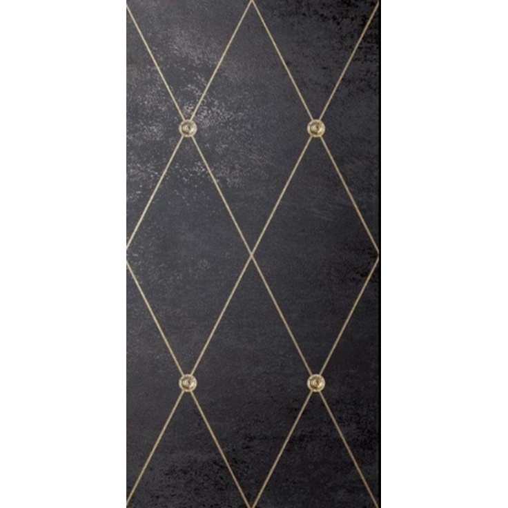 Petracer`s AD Maiora Rhombus Fregio Oro Nero Декор 50x100 см, Италия, под камень - фото 1 Petracer`s AD Maiora Rhombus Fregio Oro Nero Декор 50x100 см, Италия, под камень - фото 1