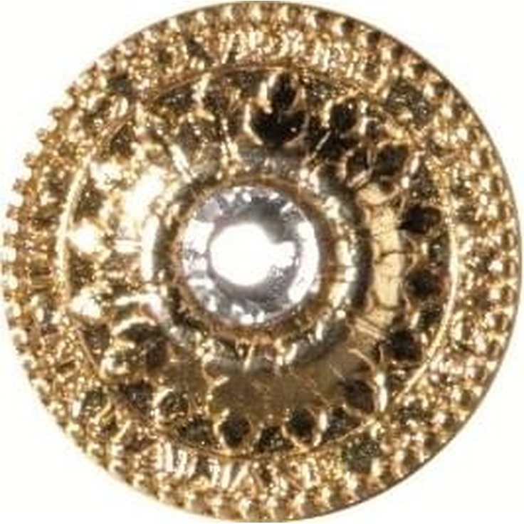 Petracer`s AD Maiora Fregio Oro Con Swarovsky Вставка 2,8x2,8 см, Италия, под металл - фото 1 Petracer`s AD Maiora Fregio Oro Con Swarovsky Вставка 2,8x2,8 см, Италия, под металл - фото 1